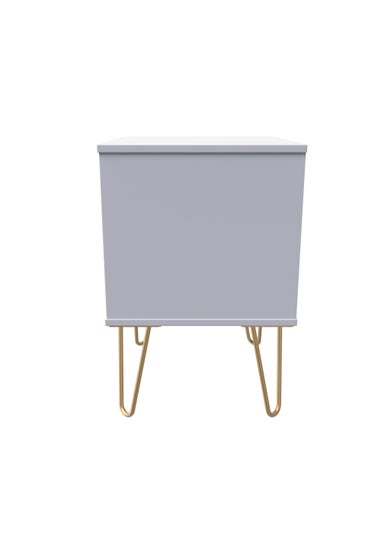 Swift Prism 2 Drawer Bedside Table (57cm x 45cm x 39.5cm)