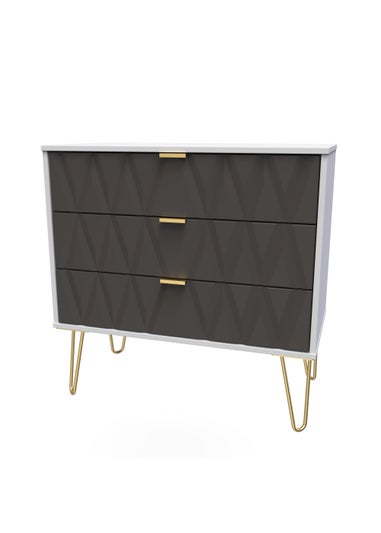 Swift Prism 3 Drawer Chest (74cm x 76.5cm x 39.5cm)