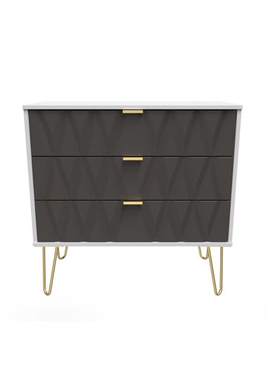 Swift Prism 3 Drawer Chest (74cm x 76.5cm x 39.5cm)