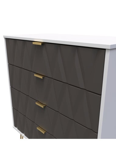 Swift Prism 4 Drawer Chest (91cm x 76.5cm x 39.5cm)