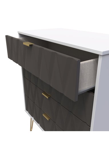 Swift Prism 4 Drawer Chest (91cm x 76.5cm x 39.5cm)