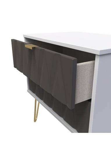 Swift Prism 2 Drawer Chest (57cm x 57.5cm x 39.5cm)