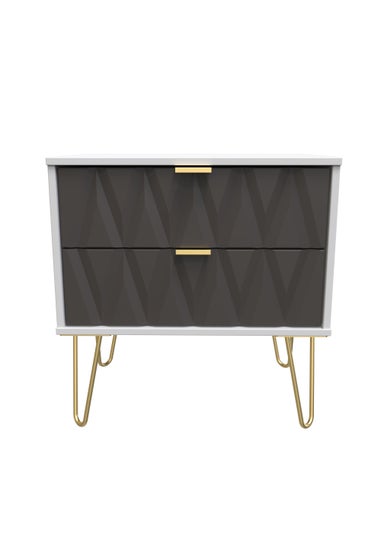Swift Prism 2 Drawer Chest (57cm x 57.5cm x 39.5cm)