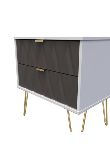 Swift Prism 2 Drawer Chest (57cm x 57.5cm x 39.5cm)