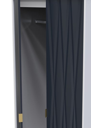 Ready Assembled Prism 2 Door 2 Drawer Wardrobe