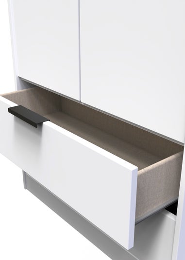 Swift Milano Tall 2 Drawer Wardrobe (197cm x 53cm x 74cm)