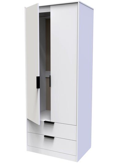 Swift Milano Tall 2 Drawer Wardrobe (197cm x 53cm x 74cm)
