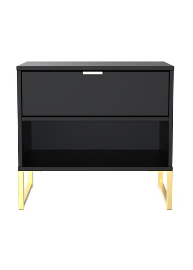 Swift Cordoba Double 1 Drawer Bedside Cabinet (54cm x 39.5cm x 57.5cm)