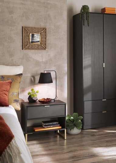 Swift Cordoba Single Open Bedside Cabinet (58cm x 39.5cm x 57.5cm)