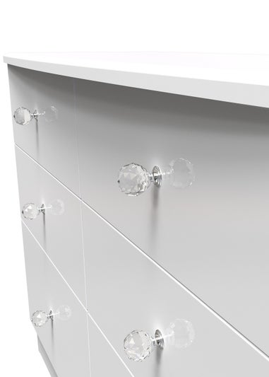 Swift Brilliance 6 Drawer Wide Chest with LED lights (79.5cm x 41.5cm x 112cm)