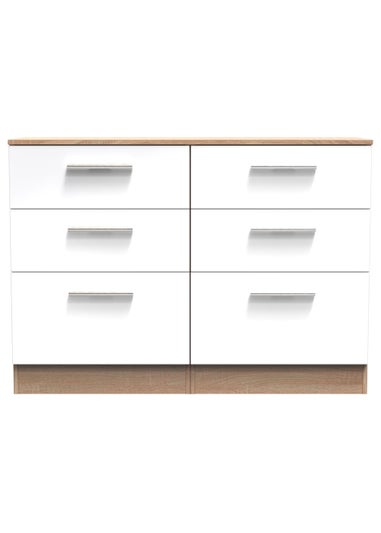 Swift Prague 6 Drawer Chest (79.5cm x 41.5cm x 112cm)