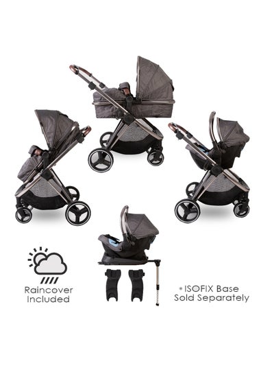 Red Kite Push Me Pace Icon 3 in 1 Travel System Pram (105.5cm x 59cm x 92cm)