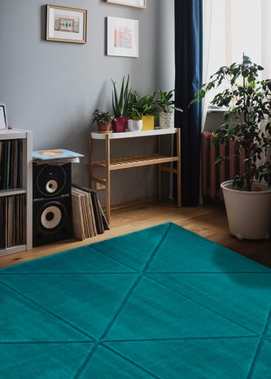 Homemaker 3D Carved Diamond Rug