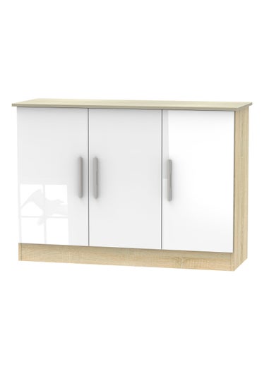 Swift Prague 3 Door Sideboard (79cm x 40cm x 112cm)