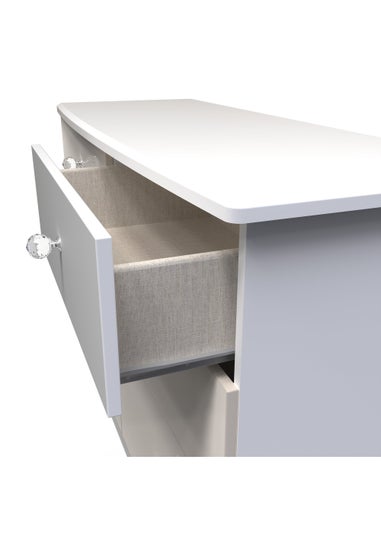 Swift Brilliance 6 Drawer Wide Chest with LED lights (78.8cm x 112cm x 41.5cm)