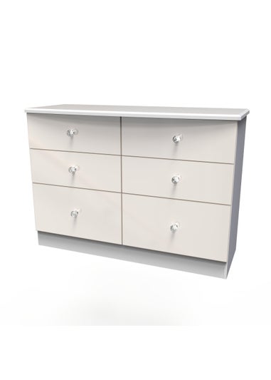 Swift Brilliance 6 Drawer Wide Chest with LED lights (78.8cm x 112cm x 41.5cm)
