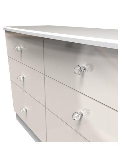 Swift Brilliance 6 Drawer Wide Chest with LED lights (78.8cm x 112cm x 41.5cm)