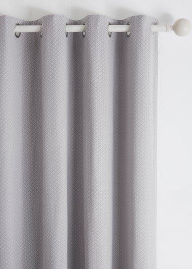 Dreams & Drapes Indiana Jacquard Eyelet Curtains