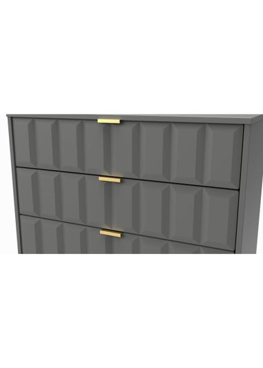 Ready Assembled Cube 3 Drawer Chest of Drawers