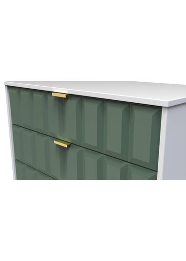Swift Cube 5 Drawer Chest of Drawers (107.5cm x 76.5cm x 41.5cm)