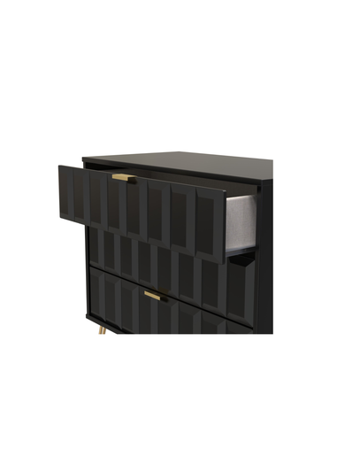 Swift Cube 3 Drawer Chest of Drawers (69.5cm x 41.5cm x 76.5cm)