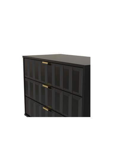 Swift Cube 3 Drawer Chest of Drawers (69.5cm x 41.5cm x 76.5cm)