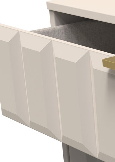 Ready Assembled Cube 3 Drawer Chest of Drawers