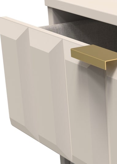 Swift Cube 3 Drawer Midi Chest of Drawers (74cm x 39.5cm x 57.5cm)