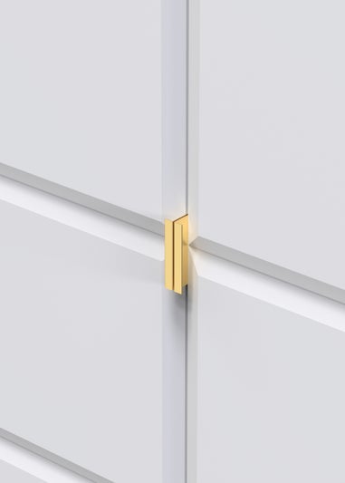 Swift Cube 2 Door Tall Wardrobe (197cm x 53cm x 74cm)