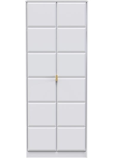 Swift Cube 2 Door Tall Wardrobe (197cm x 53cm x 74cm)