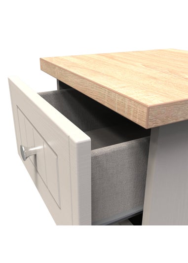 Swift Vienna 2 Drawer Bedside Cabinet (50.5cm x 41.5cm x 39.5cm)