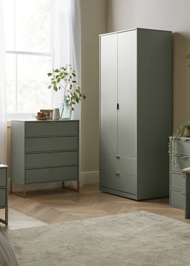 Swift Cordoba Double Open Bedside Cabinet (54cm x 39.5cm x 57.5cm)