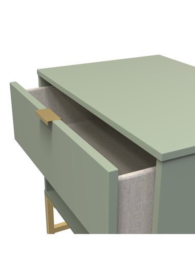 Swift Cordoba Double 1 Drawer Bedside Cabinet (54cm x 39.5cm x 57.5cm)