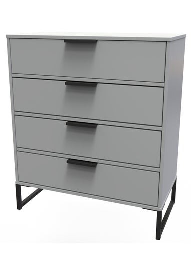 Swift Cordoba 4 Drawer Chest of Drawers (91cm x 39.5cm x 76cm)