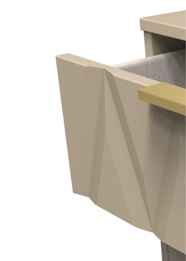 Swift Prism 5 Drawer Bedside Cabinet (107.5cm x 39.5cm x 41.5cm)