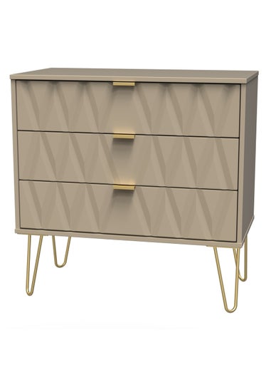 Ready Assembled Prism 3 Drawer Chest