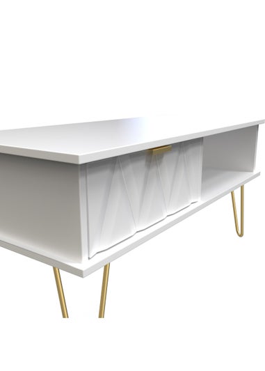 Swift Prism 1 Drawer Coffee Table (45.5cm x 39.5cm x 90.5cm)