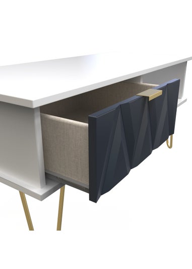 Swift Prism 1 Drawer Coffee Table (45.5cm x 39.5cm x 90.5cm)