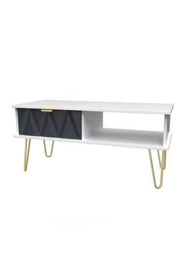 Swift Prism 1 Drawer Coffee Table (45.5cm x 39.5cm x 90.5cm)