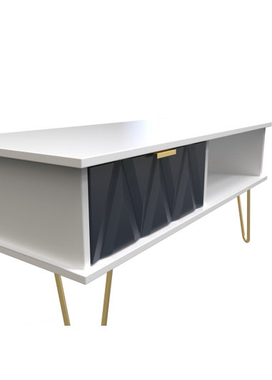 Swift Prism 1 Drawer Coffee Table (45.5cm x 39.5cm x 90.5cm)