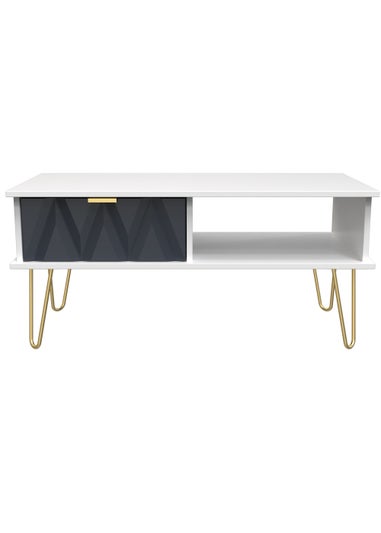 Swift Prism 1 Drawer Coffee Table (45.5cm x 39.5cm x 90.5cm)