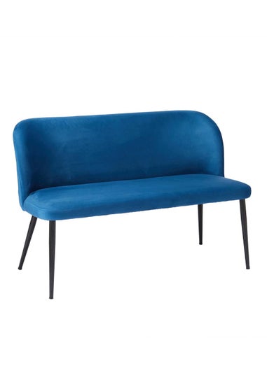 LPD Furniture Zara Dining Bench Blue (810x615x1210mm)