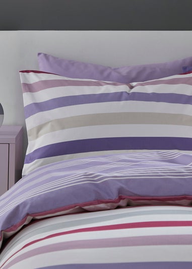 Fusion Carlson Stripe Reversible Duvet Cover
