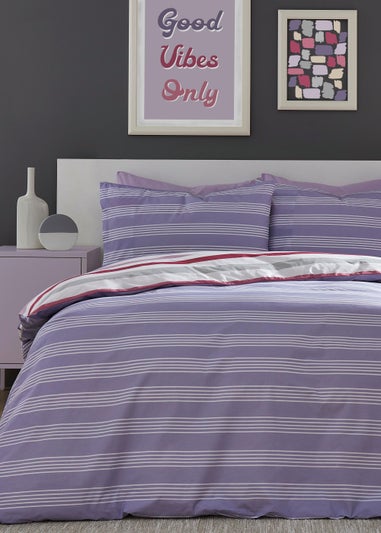 Fusion Carlson Stripe Reversible Duvet Cover