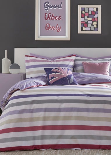 Fusion Carlson Stripe Reversible Duvet Cover