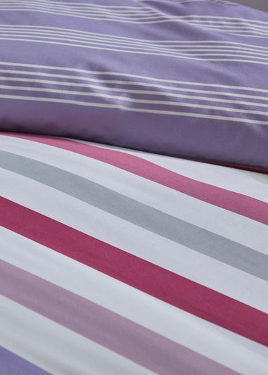 Fusion Carlson Stripe Reversible Duvet Cover