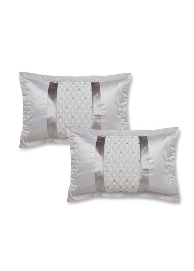 Catherine Lansfield Sequin Cluster Quilted Pillowcase Pair