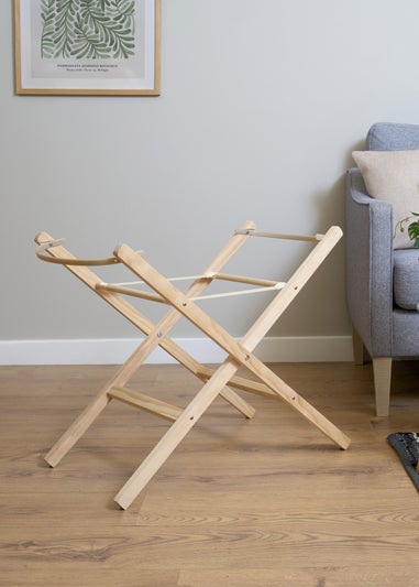 Clair de Lune Wooden Folding Moses Basket Stand