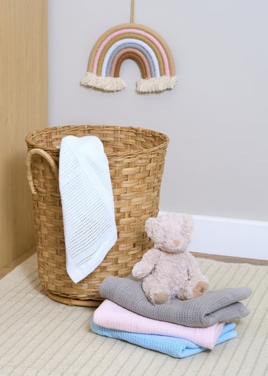 Clair de Lune Soft Cotton Cellular Cot Blanket