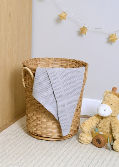 Clair de Lune Soft Cotton Cellular Cot Blanket